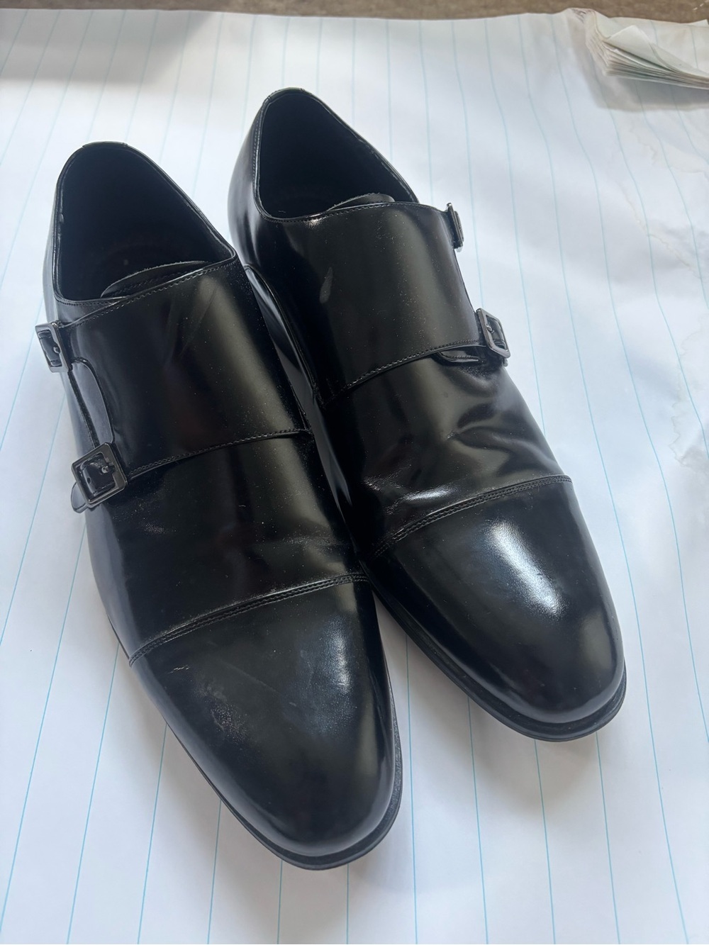 Stacy Adams Black Double Monk Strap Dress Shoes